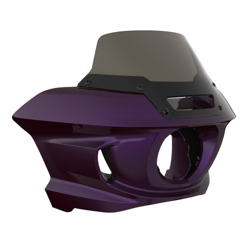 Hard Candy Mystic Purple Flake Low Rider ST Style Front fairings Smoke Windshield