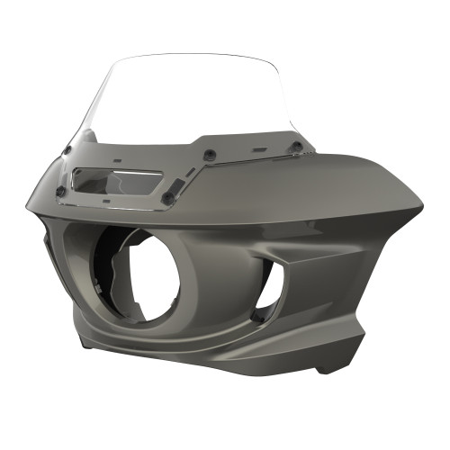 Industrial Gray Low Rider ST Style Front fairings Clear Windshield