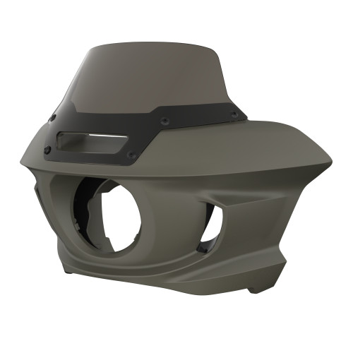 Industrial Gray Denim Low Rider ST Style Front fairings Smoke Windshield