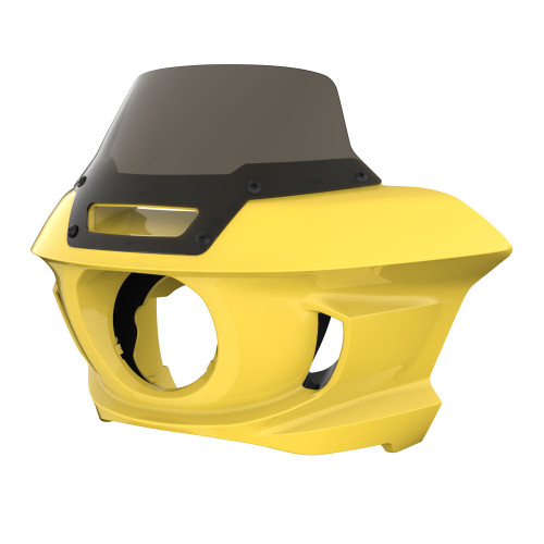 Industrial Yellow Low Rider ST Style Front fairings Smoke Windshield