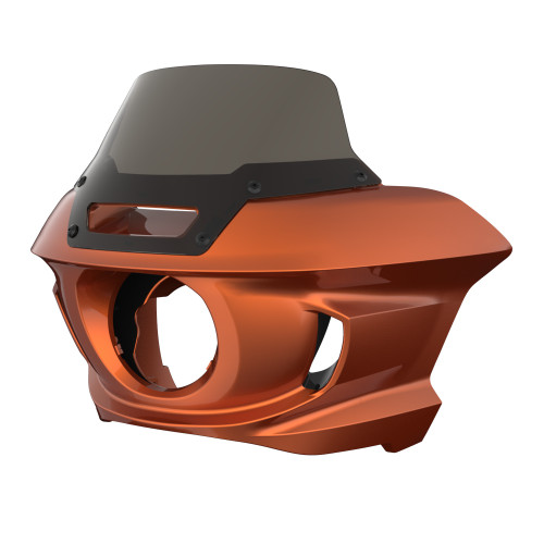Scorched Orange Low Rider ST Style Front fairings Smoke Windshield