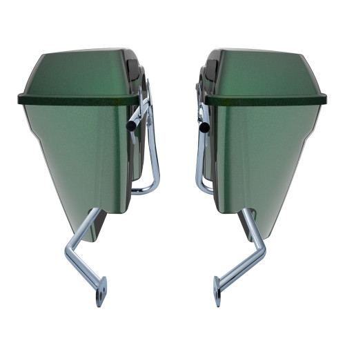 Hard Candy Chameleon Stretched Saddlebag Conversion Kit w/ Latch Hardware for '84-'17 Softail