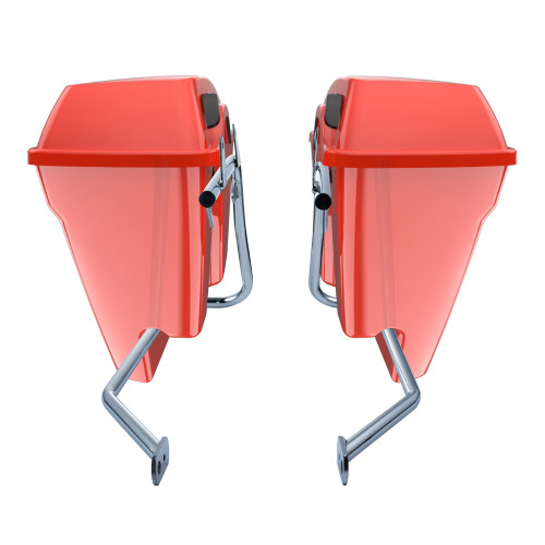 Laguna Orange Stretched Saddlebag Conversion Kit w/ Latch Hardware for '84-'17 Softail