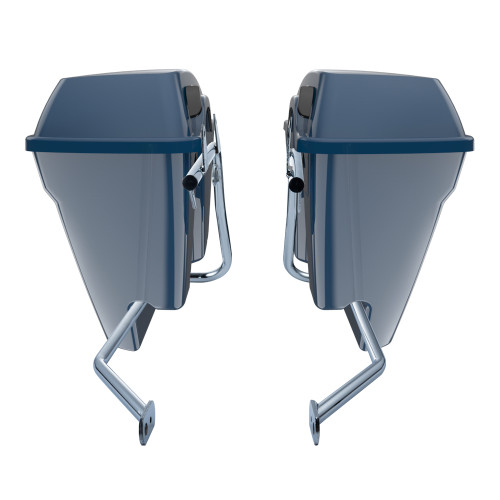 Reef Blue Stretched Saddlebag Conversion Kit w/ Latch Hardware for '84-'17 Softail