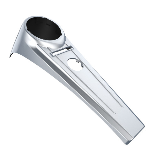 Atlas Silver Metallic Extended Tank Dash Console for 2011-2017 Harley Softail