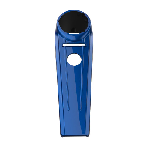 Bright Billiard Blue Extended Tank Dash Console for 2011-2017 Harley Softail