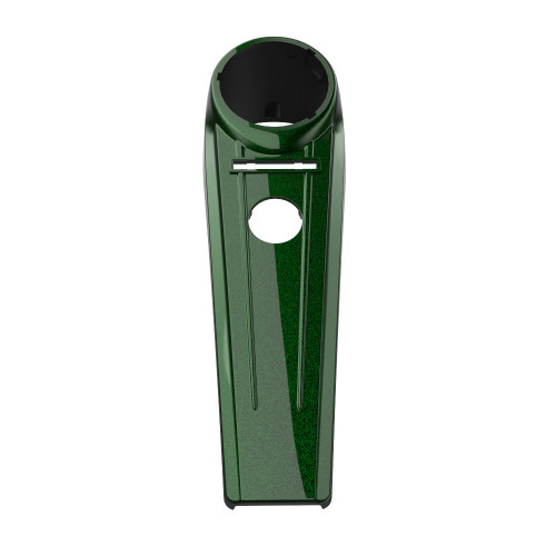 Kinetic Green Extended Tank Dash Console for 2011-2017 Harley Softail