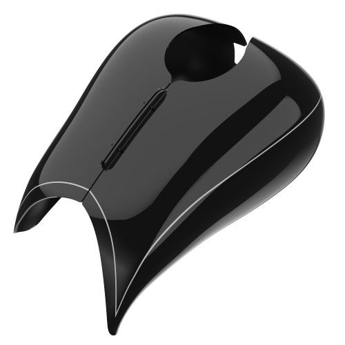 Advanblack Vivid Black Stretched Tank Cover for Harley 2008-2020 Street Glide & Road Glide