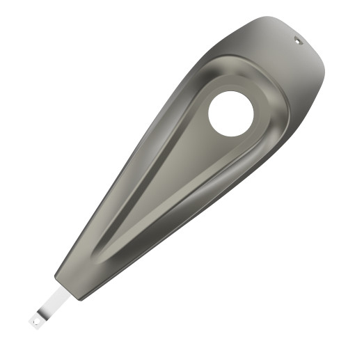 Advanblack Industrial Gray(Glossy) Low-profile Tank Dash Console for '08-'20 Harley Street Glide and Road Glide