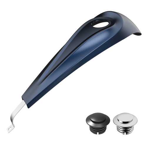 Advanblack Midnight Blue Low-profile Tank Dash Console for '08-'20 Harley Street Glide and Road Glide