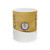 The New Mason's White Ceramic Mug, (11oz, 15oz)