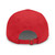 Masonic Red Cap with Leather Patch (Round)