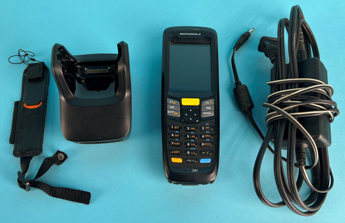 MOTOROLA MC2100 MOBILE HANDHELD COMPUTER: charging  cradle, hand strap (Used)