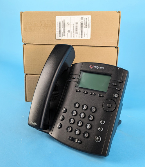LOT OF 3 POLYCOM VVX 311 IP BUSINESS MEDIA PHONES: poe, 6-line (New)