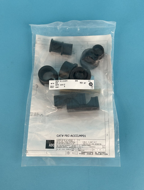 ADC COMMSCOPE FEC-ACCCLMP01 CABLE CLAMP KIT: stackable, for FEC cabinets (New)