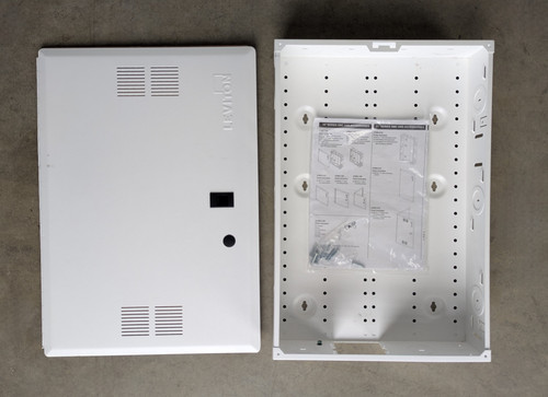 LEVITON 47605-21 STRUCTURED MEDIA ENCLOSURE & DOOR: 21”, vented, hinged (Used)