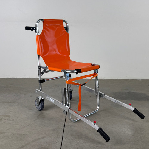 LINE2DESIGN EMS STAIR CHAIR: aluminum frame, orange (Used)