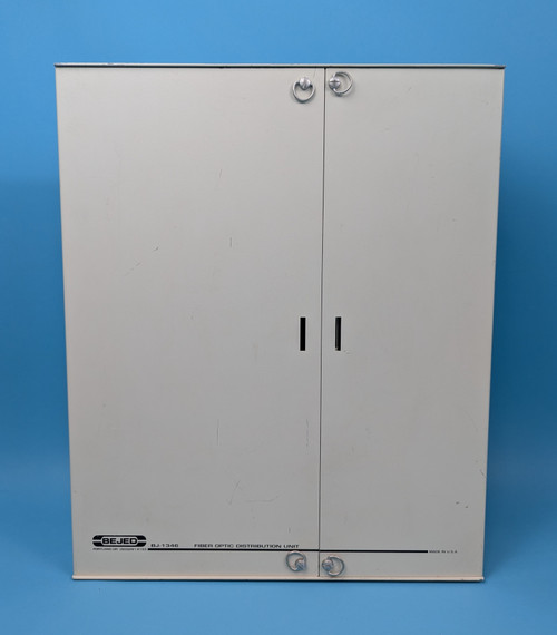 BEJED BJ-1346 FIBER OPTIC DISTRIBUTION UNIT: wall-mount, off-white (Used) BEJED BJ-1346 FIBER OPTIC DISTRIBUTION UNIT: wall-mount, off-white (Used)