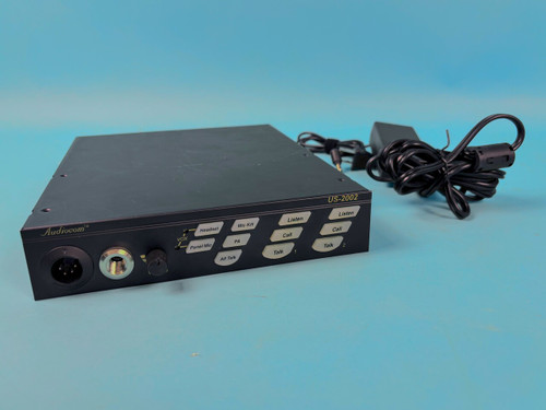 TELEX US-2002 INTERCOM: black, metal, 2-channel (Used)