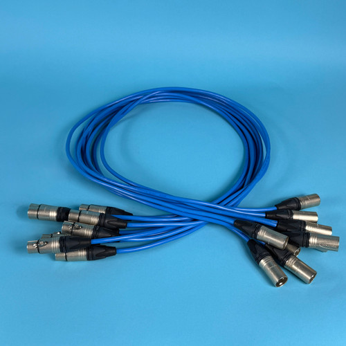 LOT OF 9 NC FXX BELDEN 9271 CABLE: xlr male/female, 4ft (Used)