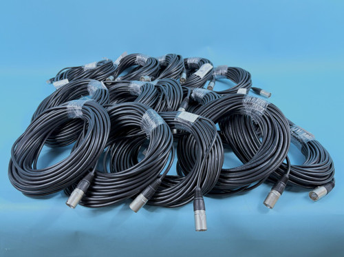 LOT OF 15 ETHERCON CAT5E 54022 CABLES: rj45, ethernet, 20m (New)