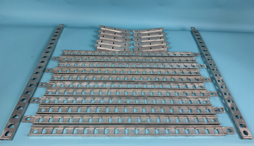 LOT OF CONDUX 08380200/08380700 RAILS/HOOKS: cable mounting rail (New)