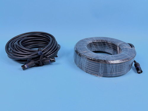 LOT OF 2 GLS AUDIO CAT6 NETWORK CABLES: rj45, ethernet, 50’, black (Used)