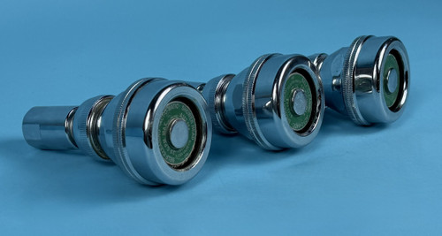 LOT OF 3 SLOAN ACT-11 SHOWER HEADS: 2.5gpm, chrome (Used)