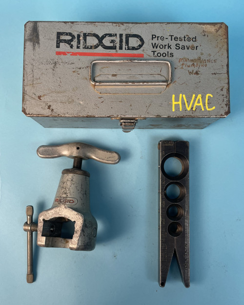 RIDGID 454-W FLARE TOOL: 3/8”-1”, 45°sae (Used)