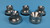 LOT OF 5 ENDODONTIC SINGLE AMALGAM WELLS (Used)