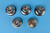 LOT OF 5 ENDODONTIC SINGLE AMALGAM WELLS (Used)