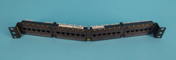 LEGRAND ORTRONICS OR-PHA6AU24 CLARITY PANEL: angled, patch, cat6a, 24 port (Used)