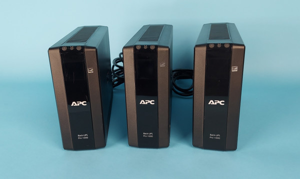 LOT OF 3 APC BACK-UPS PRO 1000 BACKUP POWER SUPPLIES:  no batteries (Used)