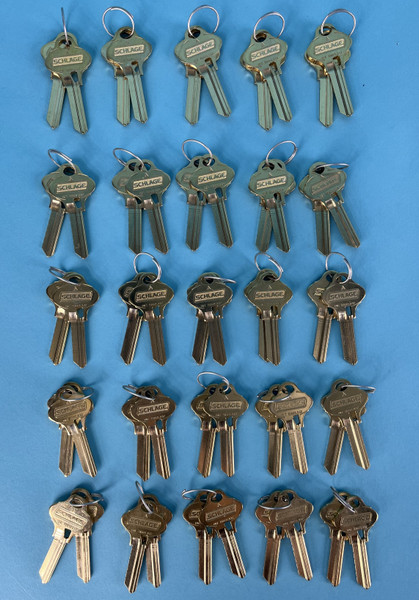LOT OF 50 ALLEGION SCHLAGE EVEREST 29 KEY: s235, blank keys (New)