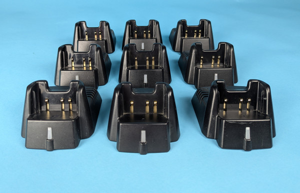 LOT OF 9 VERTEX CD-34 RAPID CHARGER TRAY: without power supply (Used)