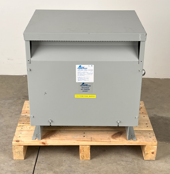 ACME ELECTRIC T-3-53343-3S TRANSFORMER: 480v to 240/120v, 45kva, 150°c (Used)