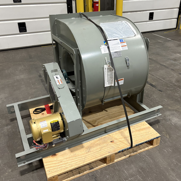 GREENHECK 18-AFDW-3-I EXHAUST FAN: utility, belt drive, ccw rotation/th (Used)