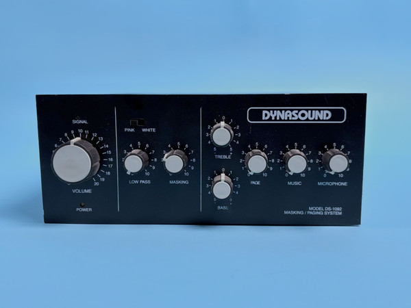 DYNASOUND DS-1092 PAGING SYSTEM: 3-pin xlr, 100w, black (Used)