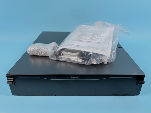 LEGRAND OR-EQ02U-CHC ORTRONICS CABINET: w/ hardware, metal, black (New)