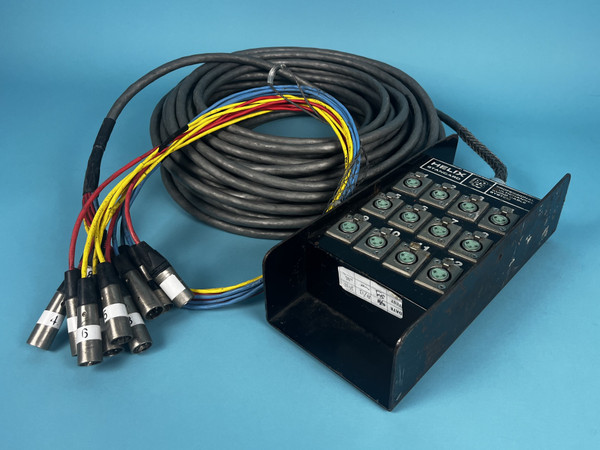 PRO CO HELIX STANDARD AUDIO SNAKE: xlr, 12 channels, 125ft, stage box (Used)