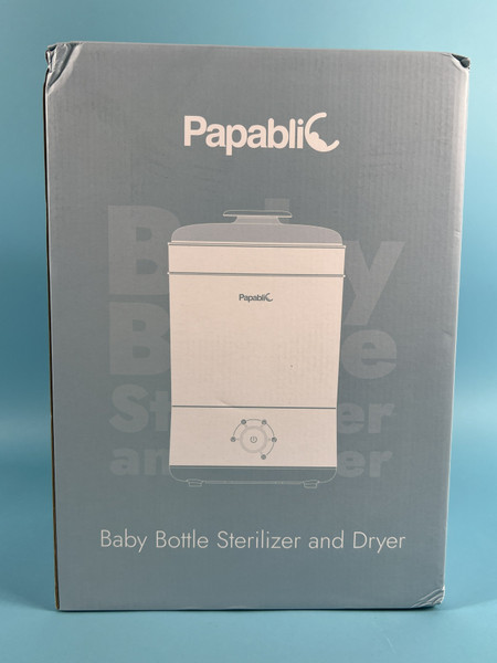 PAPABLIC BABY BOTTLE STERILIZER AND DRYER: bpa free, non-toxic coating (New)