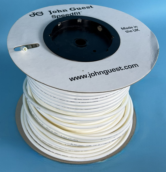JOHN GUEST CLEAN WATER TUBING: lldpe polyethylene, 3/8”od, .25”id, 500’ rl (New)