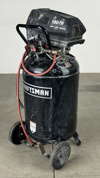 CRAFTSMAN 919.165570 AIR COMPRESSOR:30 gal vertical, 150 psi, 120v, 5 ...