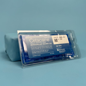 CETYLITE 0213 MICROCAPILLARY DELIVERY TIPS: cetacaine, 100 ea/pk (New)