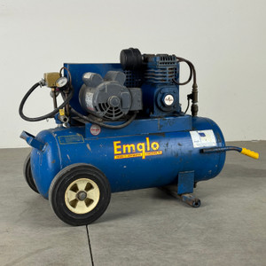 EMGLO K15A-8P AIR COMPRESSOR: 125 psi, 115v/15a/60hz, 1.5hp, 8 gal