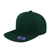 Snapback Original Flat Peak Cap - Bottle Green, Mr Cap