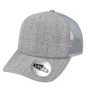 UFlex 5 Panel Curved Peak Trucker Cap - Grey Melange