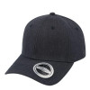 UFlex 6 Panel Curved Peak Snapback Cap - Charcoal Melange