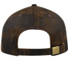 Washed Oil Skin 6 Panel Cap - Back, Mr Cap