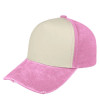 Pigment Washed 5 Panel Cap - Pink, Mr Cap